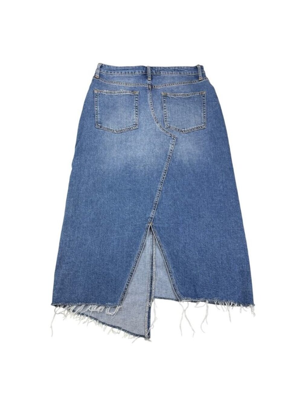 Anthropologie Pilcro and the Letterpress Asymmetrical Midi Denim Skirt - Picture 5 of 5